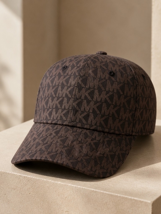 Michael Kors Accessories - Michael Kors Brown MK Monogram Baseball Cap
